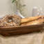 LuxeDesigns Handcrafted Acacia Wooden Dough Bowl - Decorative Centerpiece for Home Decor