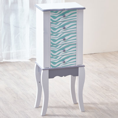 Fashion Prints Freestanding Jewelry Armoire