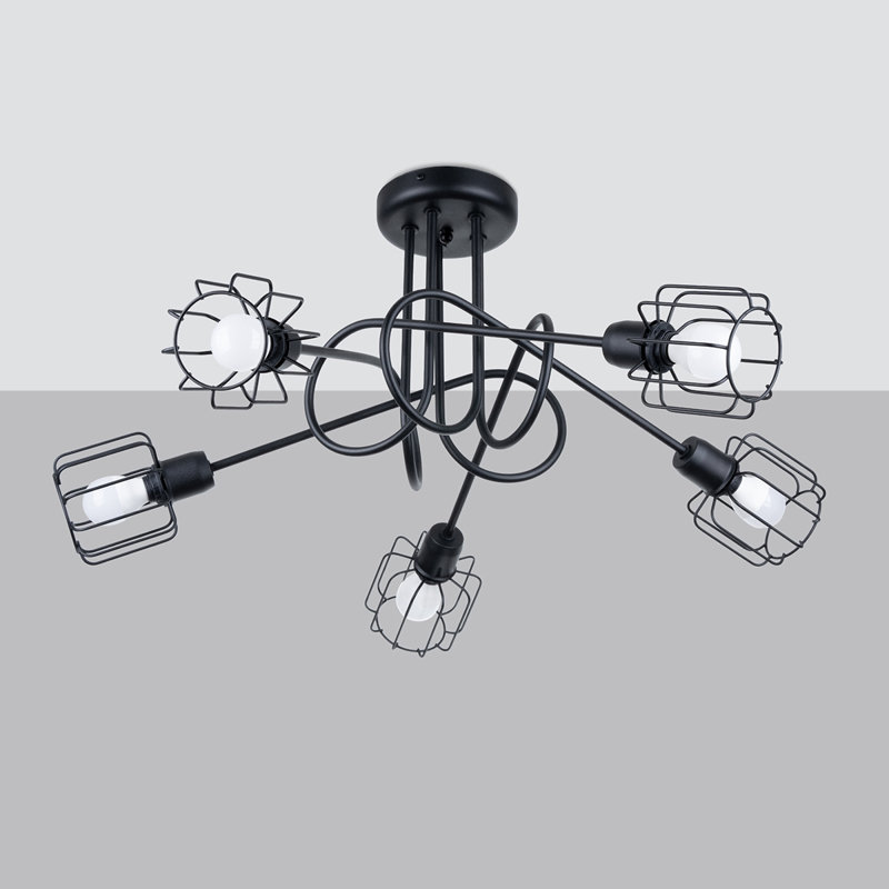 Chandelier, 5 Lights, 28.5cm H x 58cm W x 58cm D