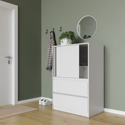Medium Density Fiberboard (MDF) Rectangle Accent Cabinet