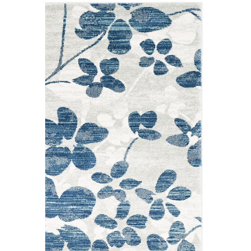 Abdul Performance Floral Rug, Square 6'7"