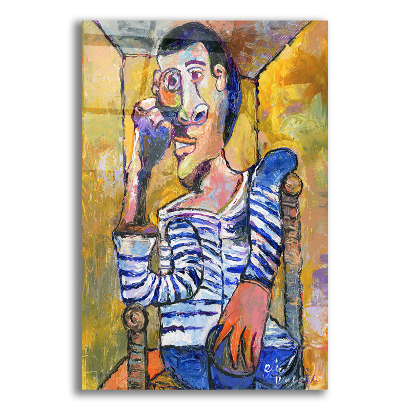 "Picasso" par Richard Wallich, H 24 po x l 16 po x P 0,2 po