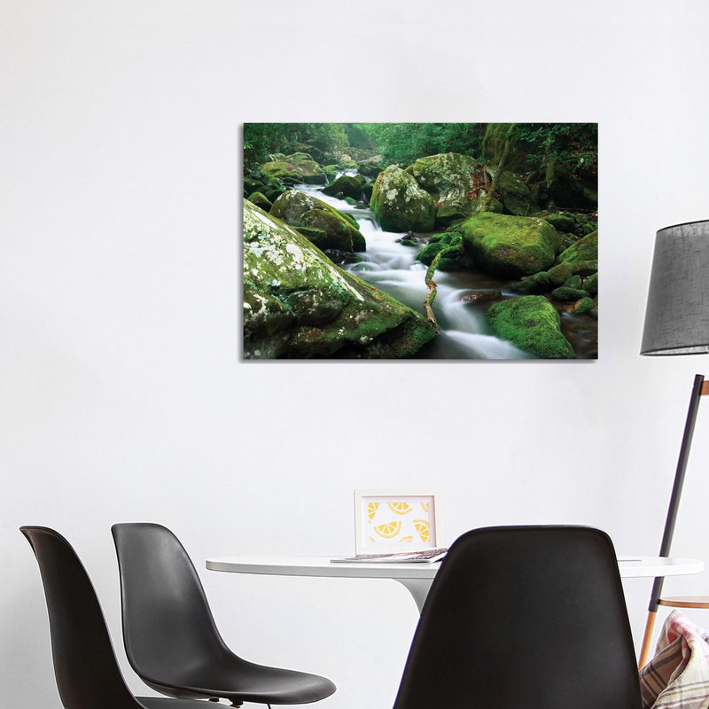 Roaring Fork River, Great Smoky Mountains National Park, Tennessee 1 Piece Wrapped Canvas Wall Art