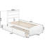 Lit plateforme en bois massif avec pied de lit et gigogne Elliana-1741955604-1741955605