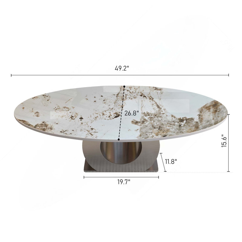 Table basse en bois fritté Modern Industrial
