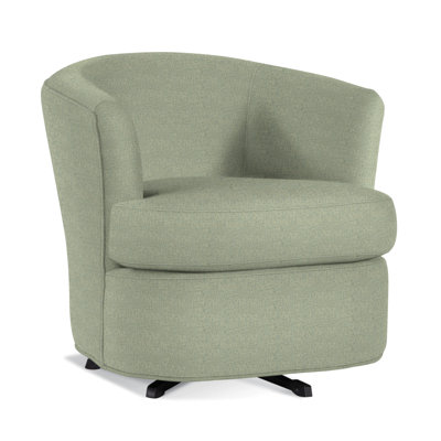 Upholstered Swivel Barrel Chair