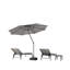 Parasol de patio pivotant à double inclinaison 9 pi Seeya pour piscine de marché avec contrepoids inclus-421891054