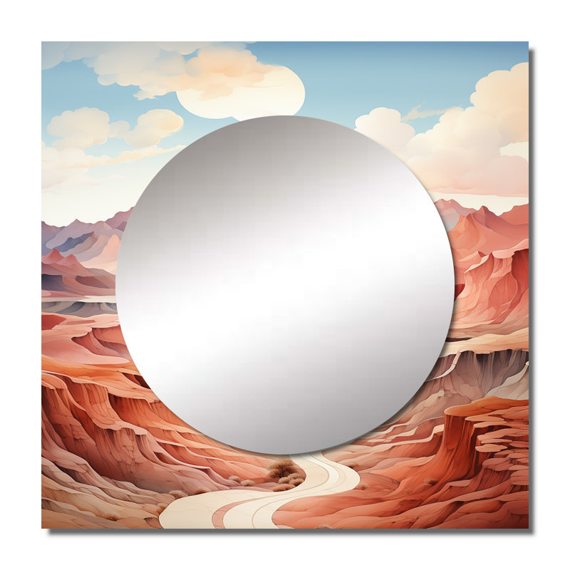 Milaan - Minimalism Square Mirror For Wall Art Decor, 23" x 23"