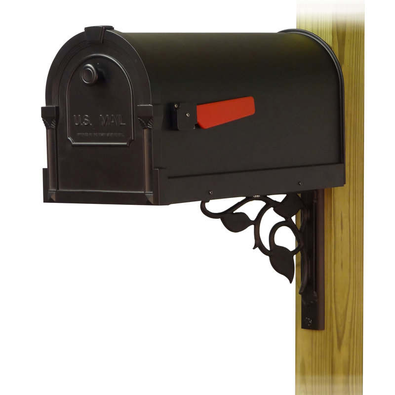 Savannah Aluminum Post Mounted Mailbox
