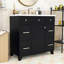 Ensemble de meuble-lavabo simple autoportant avec lavabo en résine Patnaude Modern-2044026635