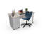 Bureau à caisson simple Avid (6030) trame neutre-108586695