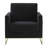 Lincoln Modern Velvet Accent Armchair – Upholstered Lounge Chair with Gold Metal Frame, Mid Century Style for Living Room or Bedroom-1968049762