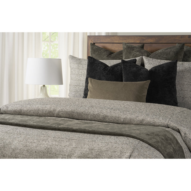 Ensemble de housse de couette et insert Tweed Adventure, Housse de couette pour très grand lit + 6 pièces, Granit