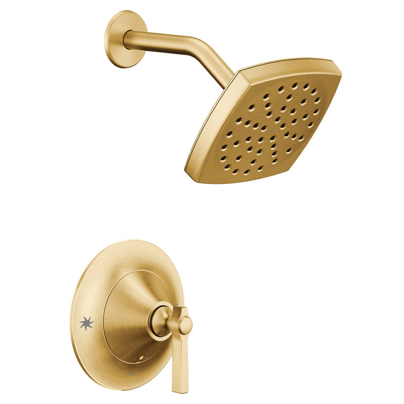 Moen Flara Eco-Performance Posi-Temp Shower Faucet Trim Kit, Valve Required, Brushed Gold