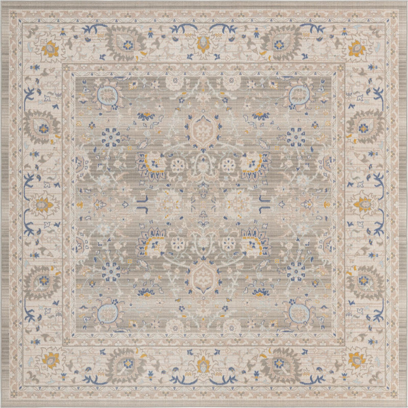 Denena Oriental Indoor Rug, Square 8'