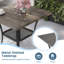 Table de salle à manger d'extérieur carrée L 27,6 po x l 27,6 po Tekeyla-1127553682