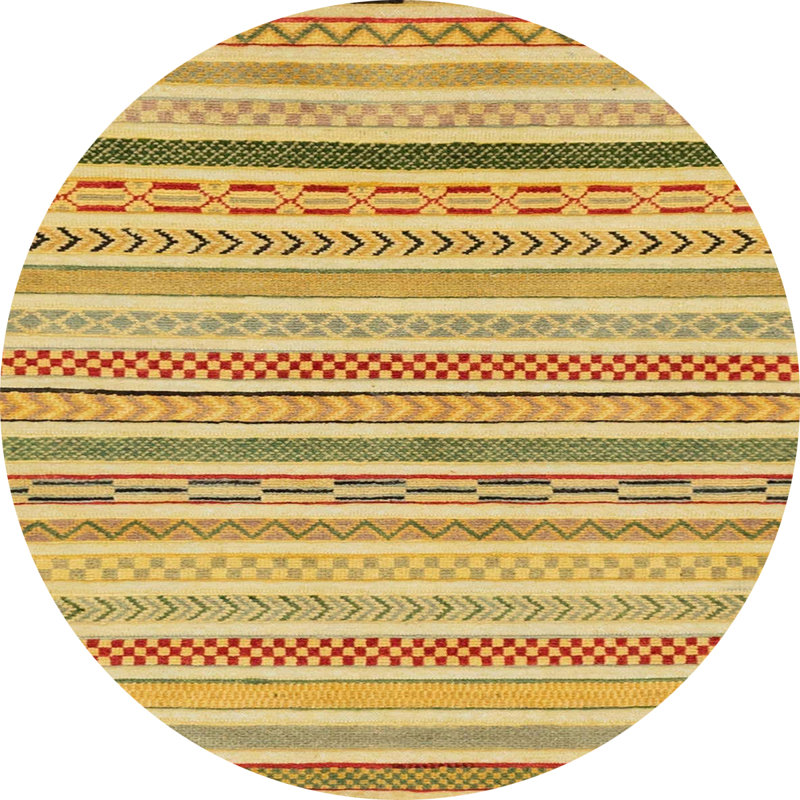 Abstract Indoor Rug, Round 7'