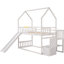 Lit simple superposé au-dessus d'un lit simple avec escalier et glissade-1552013981