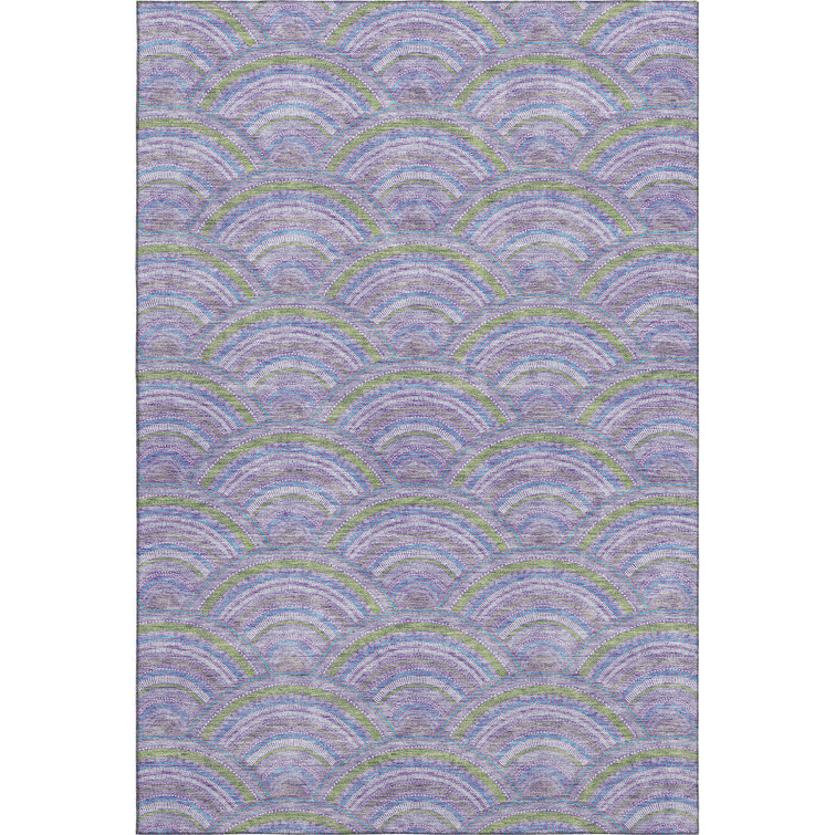 Premium Machine Washable Prisco Lavender Rug