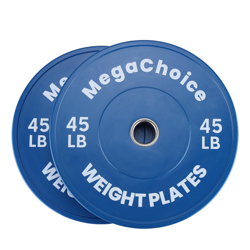 Ensemble de 2 plaques de poids en caoutchouc 45LB