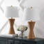 Lampe de table DEL sablier en métal tissé 27 po Averiana