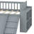 Bed Frame Featuring Storage Shelf, Slide, Ladder and Protective Guardrail-1761815689