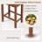 Upholstered Counter Stool with Solid Wood Frame-892540445-892540418