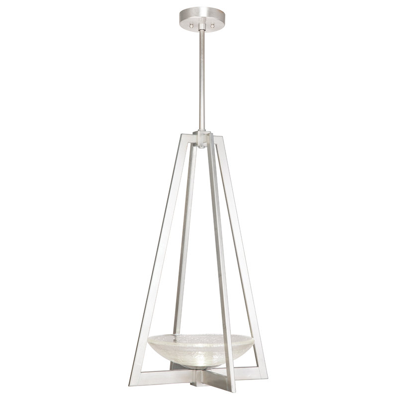 Delphi 2 - Light Geometric Chandelier, Silver