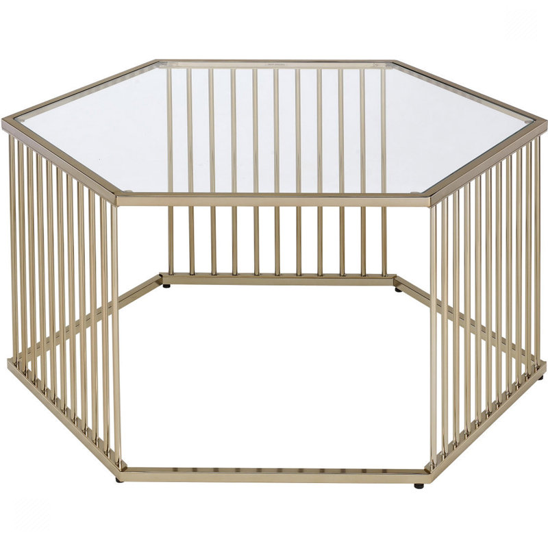 Teunis Glass Top Coffee Table