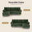 L-Shaped Velvet Reversible Sleeper Sofa-823260997-823260999