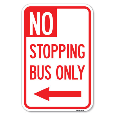 Arrêt de bus uniquement avec flèche (gauche) / 23578