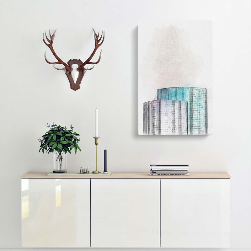 Sketching The Architecture Vol.21 - Wrapped Canvas Print, 91cm H x 60cm W x 3cm D