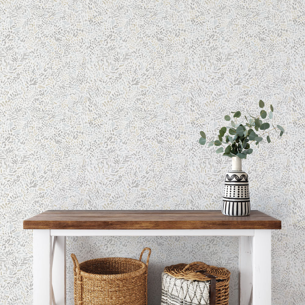 Brushstroke Garden Peel and Stick Wallpaper Red Barrel Studio® 