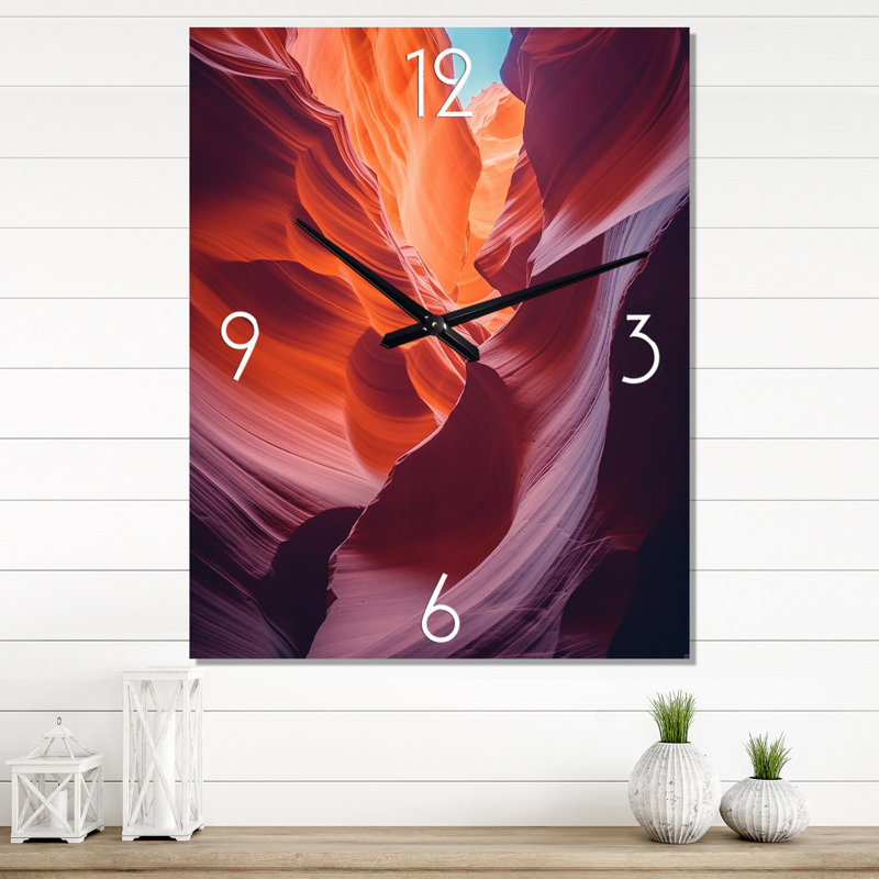 Horloges murales Magical Lower Canyon IV - Canyon & Desert, Médium
