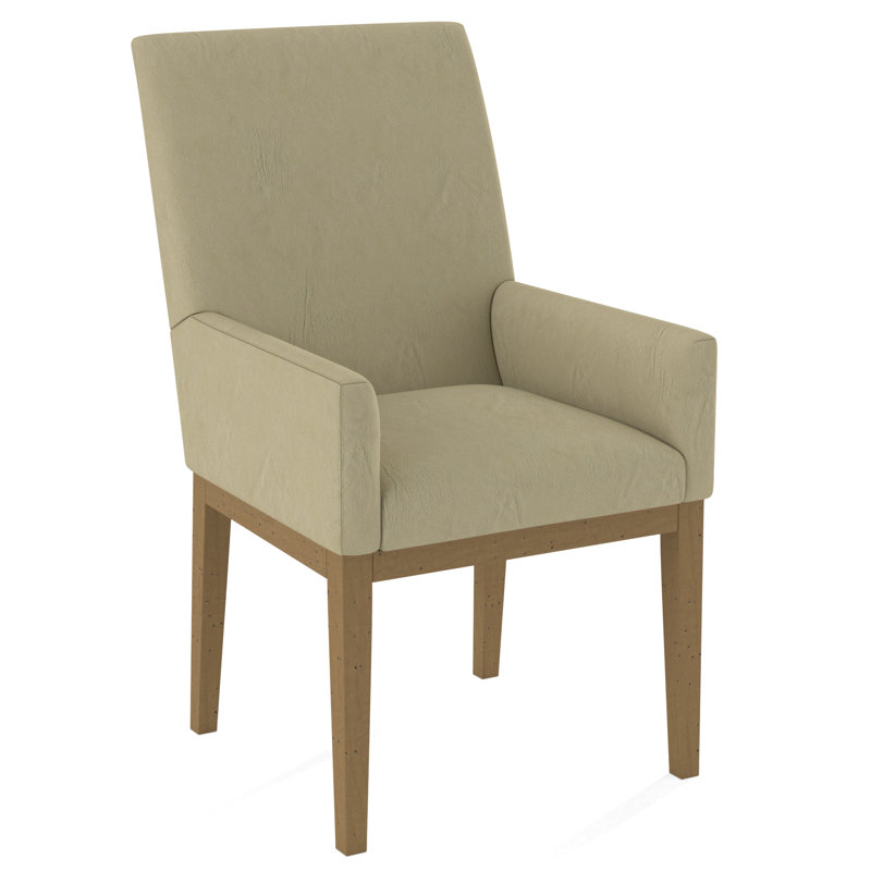 Upholstered Arm Chair, Weathered Gray, Rumor Bliss