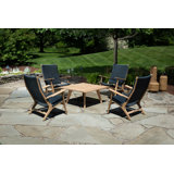 Dover Teak Adirondack Chair with Table