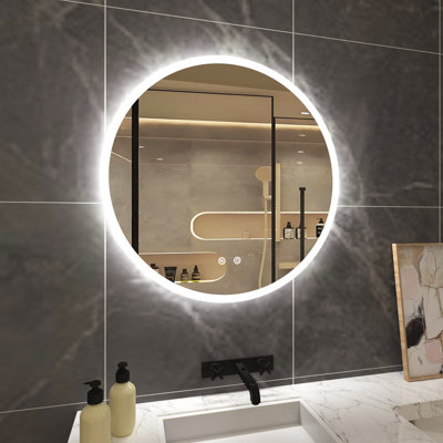 Round Wall Makeup / Shaving Mirror