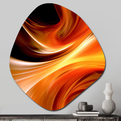 Crisbel - Asymmetrical Fractals Metal Wall Art, Unique Shape Metal Wall Sculpture Print
