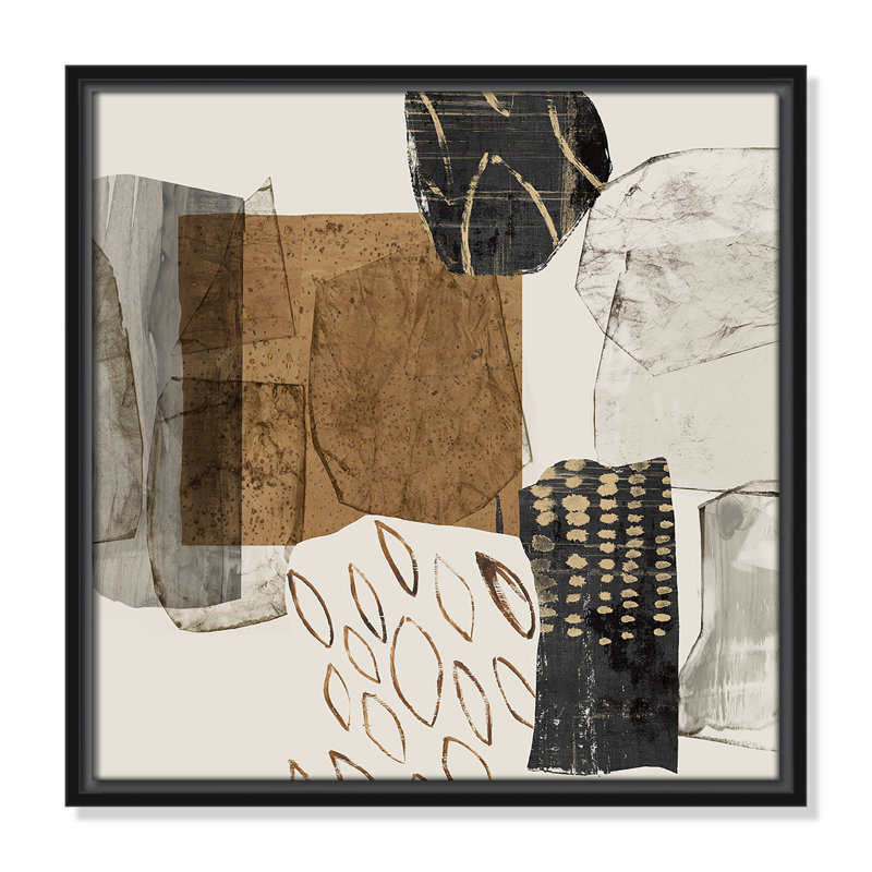 Shape of Formation I - reproduction carrée par Casa Fine Arts, Noir, H 17,5 po x l 17,5 po