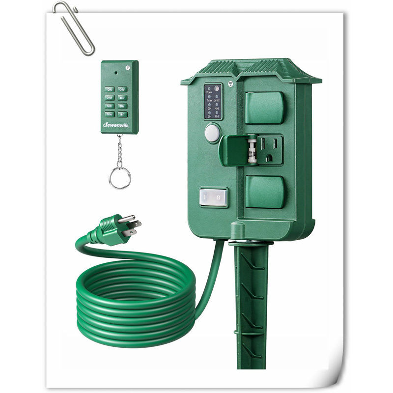 Outdoor Power Stake Timer Waterproof