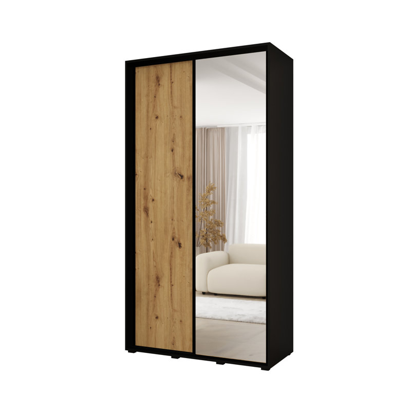 Sliding Door Wardrobe Vado, Natural, 235.2cm H x 130cm W x 60cm D