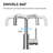 Square Single Hole Single-handle Bathroom Faucet