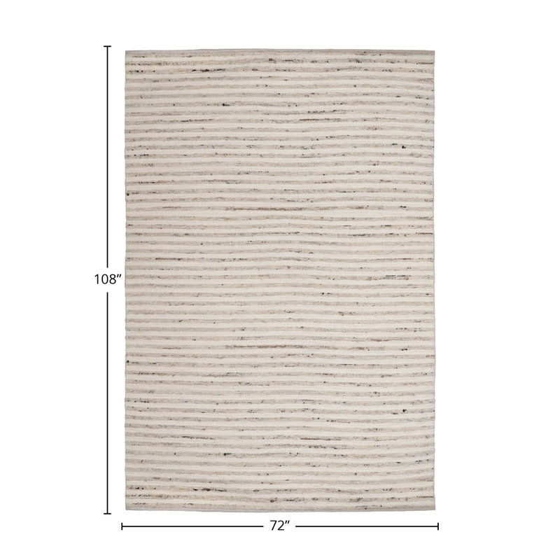 Tapis beige Alarcon -, Rectangle 6 pi x 9 pi
