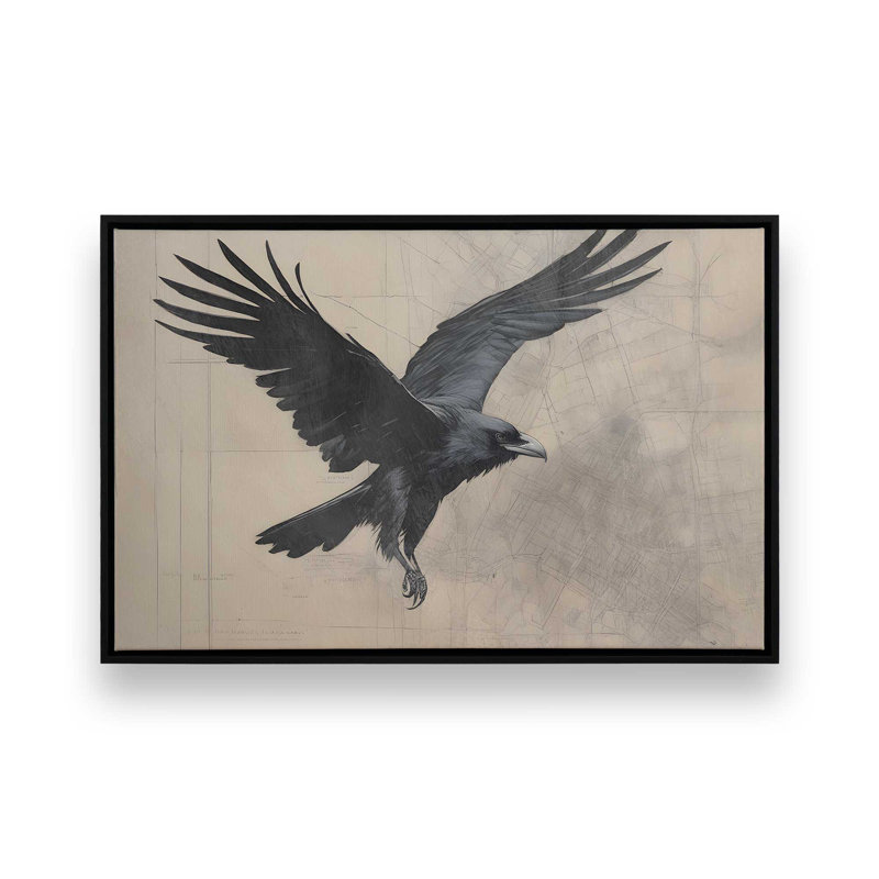 «Majestic Raven in Motion», impression roulée, 24 po x 36 po