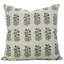 Housse de coussin à motif floral imprimé à la main Fabividine, bleu, Inderdhanush-107396976-107396978