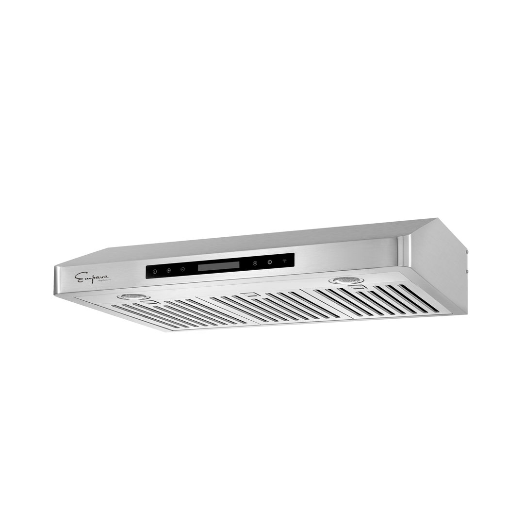 Empava 30" Stainless Steel 500 CFM Ducted (Vented) Wall Range Hood with Baffle Filter Empava