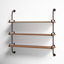 Wood 3 Level Wall Shelf with Metal Brackets-1108766712