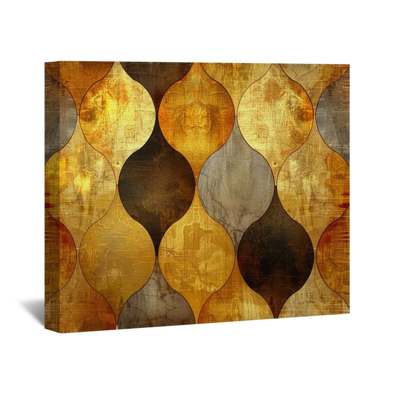 "Motif de chevauchement" sur toile, H 11 po x l 14 po
