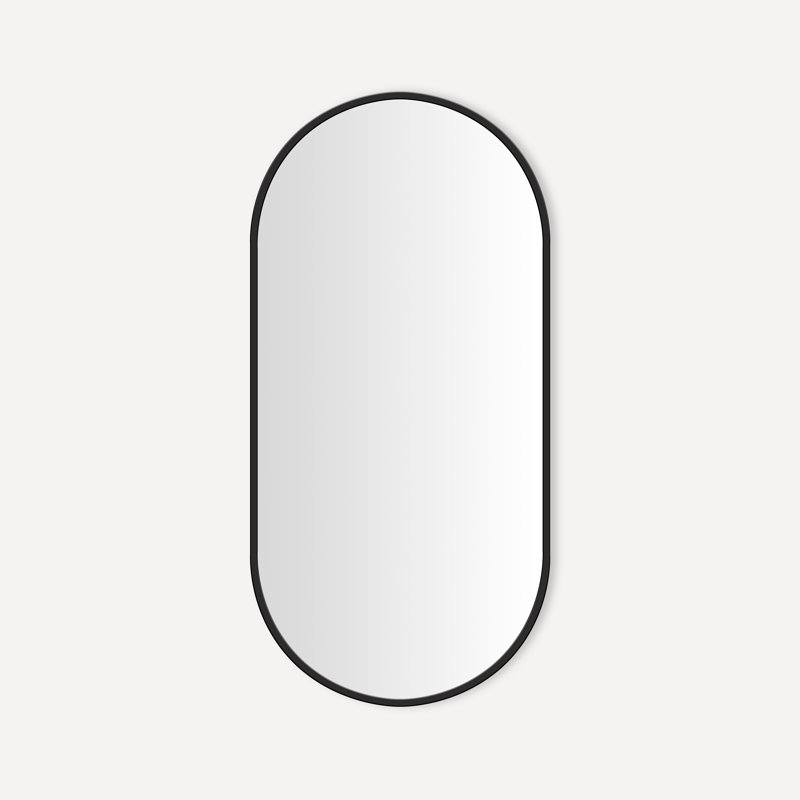 Pill Metal Mirror, Matte Black