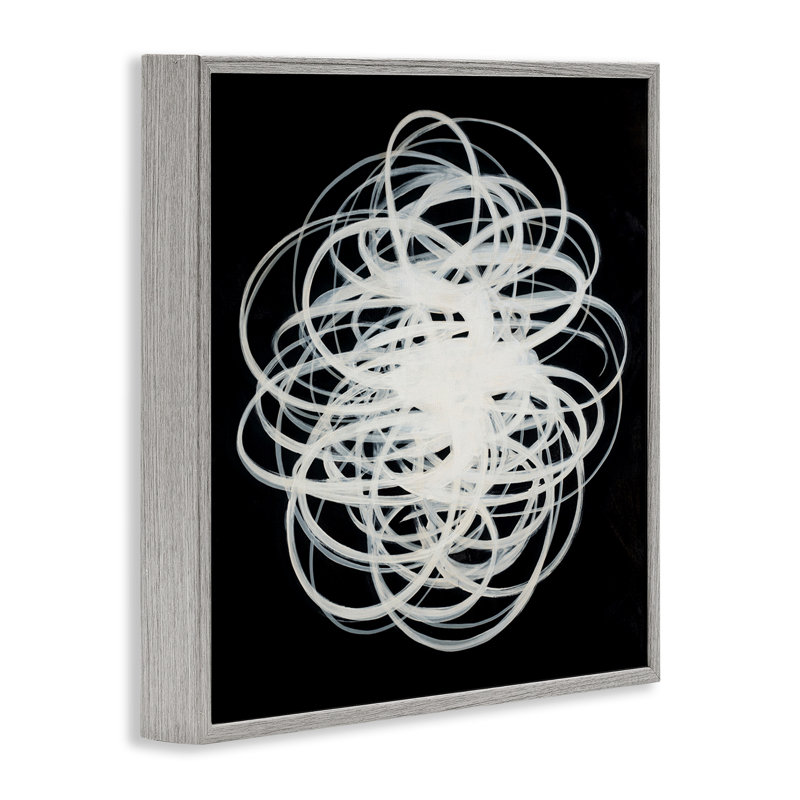 Giclée sur fond noir, art chaotique, par KC Haxton, 12" H x 12" W, Estampe numérique Farmhouse